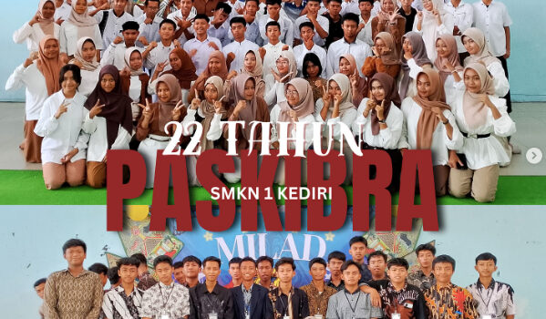 Milad Paskibra SMKN 1 Kediri yang Ke-22 Dihadiri Alumni dan Waka Kesiswaan