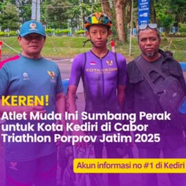 Siswa SMKN 1 Kediri Raih Perak di Porprov Jatim Cabang Triathlon