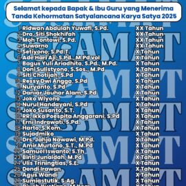 29 Guru dan Tendik Terima Tanda Kehormatan Satya Lencana