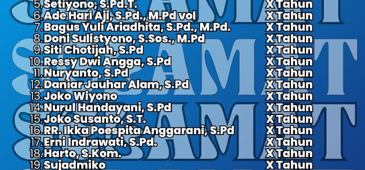 29 Guru dan Tendik Terima Tanda Kehormatan Satya Lencana