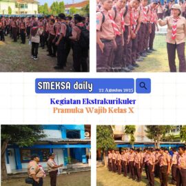 Kegiatan Ekstrakurikuler Pramuka Wajib Kelas X