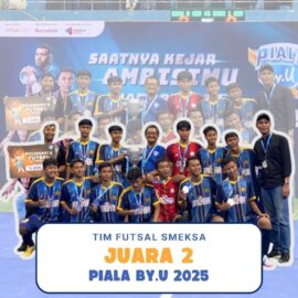 Tim Futsal Raih Juara 2 By.U di GOR Jayabaya