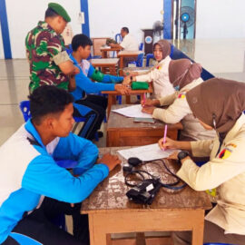 Kodim Laksanakan Tes Kesehatan Calon Peserta Diklat Bela Negara di Graha SMEKSA