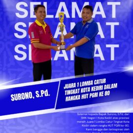 Guru SMKN 1 Kota Kediri Mengantongi Prestasi di HUT PGRI Ke-80