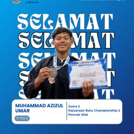 Juara 2 Kejuaraan Batu Championship 2 Pencak Silat