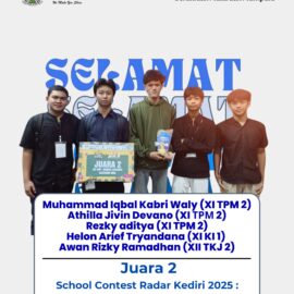 SMKN 1 Kota Kediri Juara 2 School Contest Cup Mobile Legends Kategori SMA