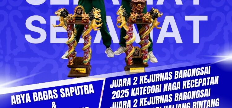 Siswa SMKN 1 Kota Kediri Juara 2 Kejurnas Barongsai 2025 Siswa SMKN 1 Kota Kediri Juara 2 Kejurnas Barongsai 2025