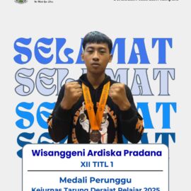 Siswa SMKN 1 Kota Kediri Mendapat Medali Perunggu di Kejurnas Tarung Derajat Pelajar 2025
