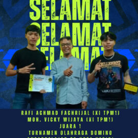 SMKN 1 Kota Kediri Juara 1 Turnamen olahraga Domino