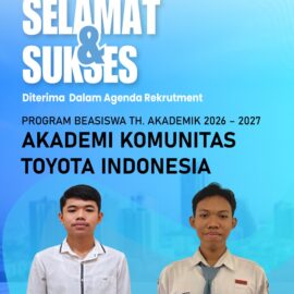 Dua Alumni Smeksa Raih Program Beasiswa Akademi Komunitas Toyota Indonesia