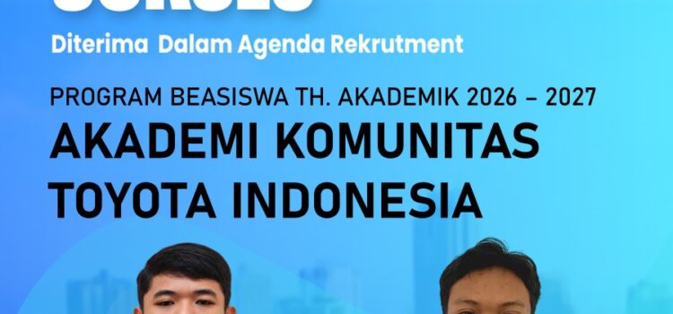 Dua Alumni Smeksa Raih Program Beasiswa Akademi Komunitas Toyota Indonesia Dua Alumni Smeksa Raih Program Beasiswa Akademi Komunitas Toyota Indonesia