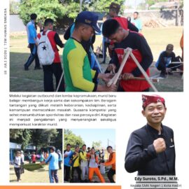Bukan Cuma Teori, Penutupan MPLS SMEKSA Ajak Murid Baru Sat-Set Masuk Dunia Pramuka!
