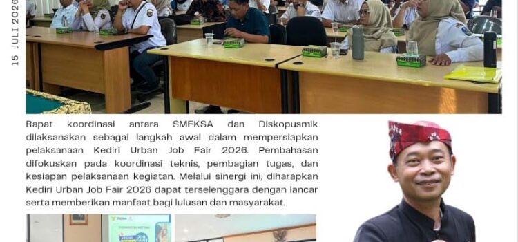 Bakal Buka Ribuan Lowongan? BKK Kota Kediri Gelar Rapat Rahasia Persiapan Urban Job Fair 2026! Bakal Buka Ribuan Lowongan? BKK Kota Kediri Gelar Rapat Rahasia Persiapan Urban Job Fair 2026!