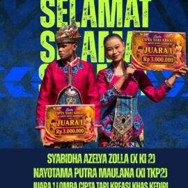 SMKN 1 Kota Kediri Juara 1 Lomba Cipta Tari Kreasi Khas Kediri
