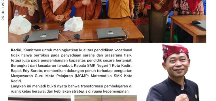 SMKN 1 Kota Kediri Laksanakan Penguatan MGMP Matematika