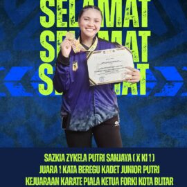 Banggakan Sekolah, Sazkia Zykela Raih Juara 1!