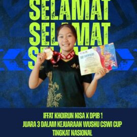 SMKN 1 Kediri Bangga! Iffat Khoirun Nisa Raih Juara 3 Wushu Nasional