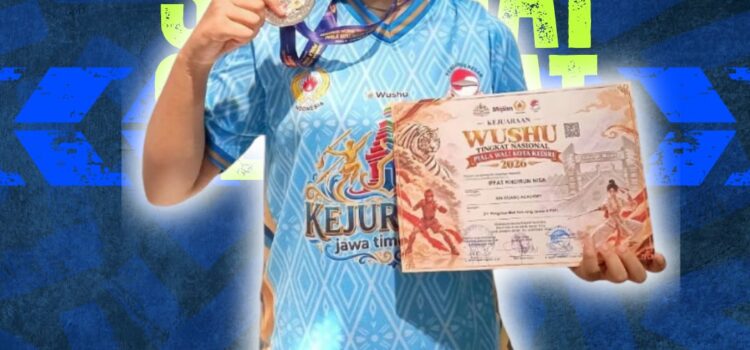 Iffat Khoirun Nisa (X DPIB 1) Raih Juara 1 Tradisional Senjata Lentur C-2 PI Kejurprov Wushu Jawa Timur 2026 Iffat Khoirun Nisa (X DPIB 1) Raih Juara 1 Tradisional Senjata Lentur C-2 PI Kejurprov Wushu Jawa Timur 2026